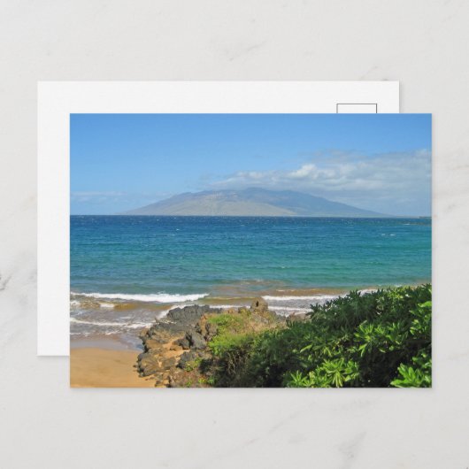 Carte Postale Plage Crystal Blue (Devant / Derrière)