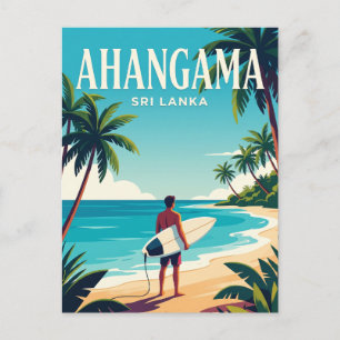 Carte Postale Plage d'Ahangama Sri Lanka