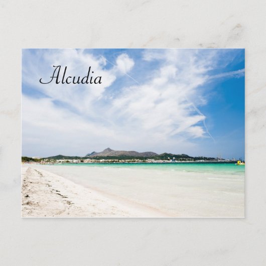 Carte Postale Plage d'Alcudia (Devant)