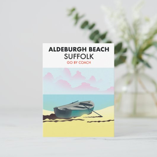 Carte Postale Plage d'Aldeburgh Suffolk  (Debout devant)