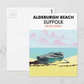 Carte Postale Plage d'Aldeburgh Suffolk  (Devant / Derrière)