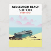 Carte Postale Plage d'Aldeburgh Suffolk  (Devant)