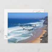 Carte Postale Plage d'Algarve, Portugal (Devant / Derrière)
