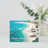 Carte Postale Plage d'Anakao Madagascar (Debout devant)