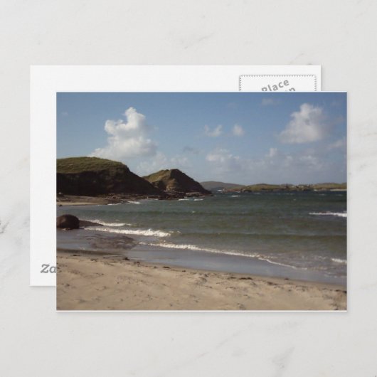 Carte Postale Plage dans le Donegal, Irlande (Devant / Derrière)