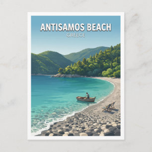 Carte Postale Plage d'Antisamos, Kefalonia Sami Grèce Voyage