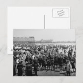 Carte Postale Plage d'Atlantic City, 1910 (Devant / Derrière)