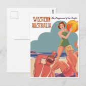 Carte Postale Plage d'Australie occidentale (Devant / Derrière)