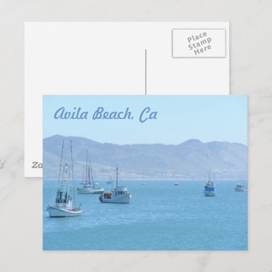 Carte Postale Plage d'Avila, Ca (Devant / Derrière)