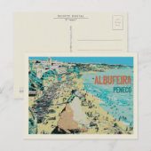 Carte Postale Plage de Albufeira Peneco, Algarve, Portugal (Devant / Derrière)