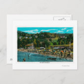 Carte Postale Plage de baignade à Avalon, Catalina Island (Devant / Derrière)