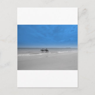 Carte Postale plage de bamburgh