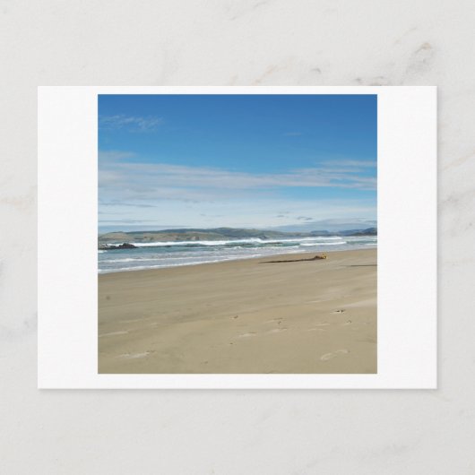 Carte Postale plage de base - carré (Devant)