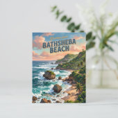 Carte Postale Plage de Bathsheba à la Barbade (Debout devant)