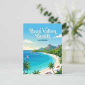 Carte Postale Plage de Beau Vallon Seychelles (Debout devant)