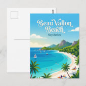 Carte Postale Plage de Beau Vallon Seychelles (Devant / Derrière)