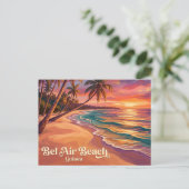 Carte Postale Plage de Bel Air Guinée (Debout devant)
