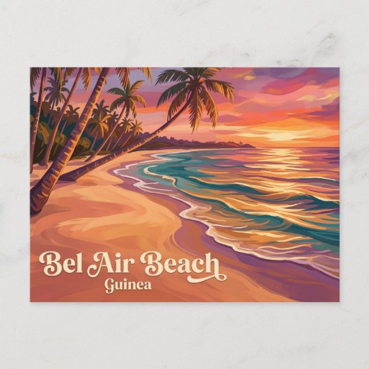 Carte Postale Plage de Bel Air Guinée (Devant)