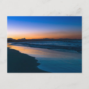 Carte Postale Plage de Belongil juste après le coucher du soleil
