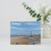 Carte Postale Plage de Blackpool (Debout devant)