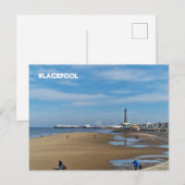 Carte Postale Plage de Blackpool (Devant / Derrière)