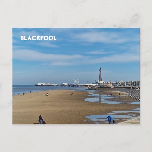 Carte Postale Plage de Blackpool (Devant)