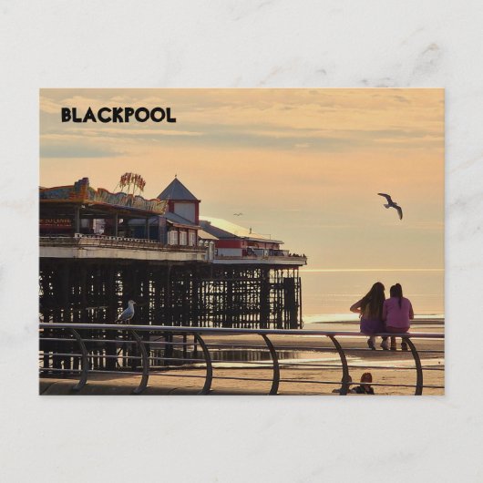 Carte Postale Plage de Blackpool (Devant)