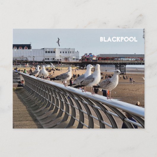 Carte Postale Plage de Blackpool (Devant)