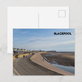 Carte Postale Plage de Blackpool (Devant / Derrière)