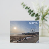 Carte Postale Plage de Blackpool (Debout devant)