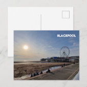 Carte Postale Plage de Blackpool (Devant / Derrière)