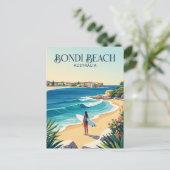 Carte Postale Plage de Bondi en Australie (Debout devant)