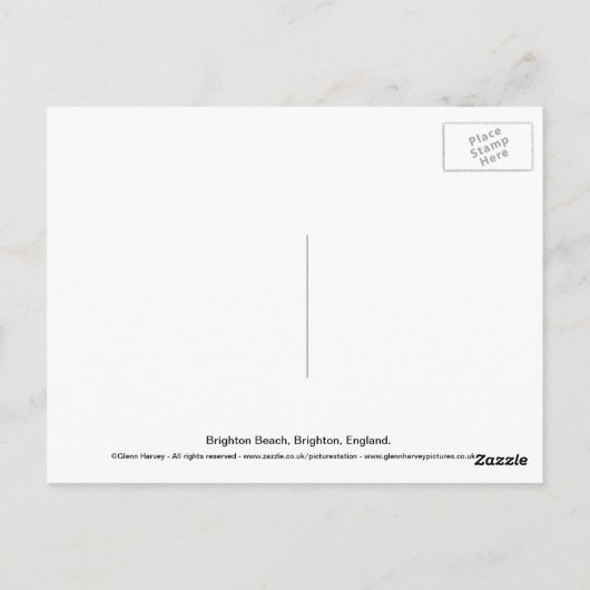 Carte Postale Plage de Brighton (Dos)