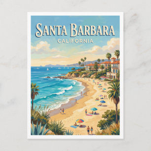 Carte Postale Plage de Butterfly Santa Barbara Californie