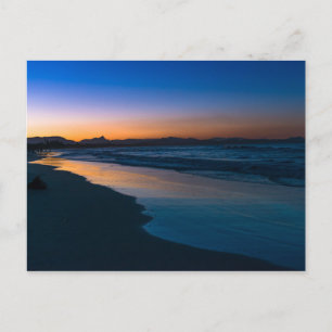 Carte Postale Plage de Byron Bay à la tombée de la nuit