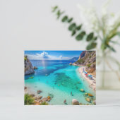 Carte Postale Plage de Cala Mariolu, Sardaigne Italie (Debout devant)