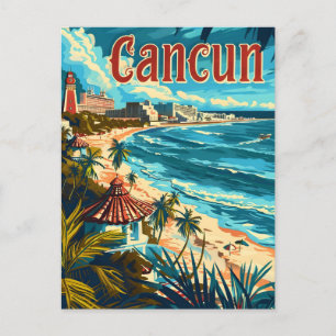 Carte Postale Plage de Cancun