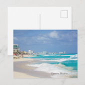 Carte Postale Plage de Cancun Mexico (Devant / Derrière)