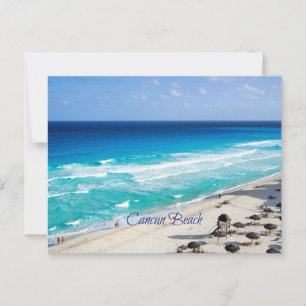 Carte Postale Plage de Cancun, Mexique
