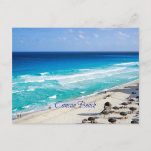 Carte Postale Plage de Cancun, Mexique
