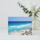 Carte Postale Plage de Cancun, Mexique (Debout devant)