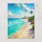 Carte Postale Plage de Cancun Mexique (Devant)