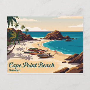 Carte Postale Plage de Cape Point Gambie