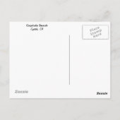 Carte Postale Plage de Capitola (Dos)