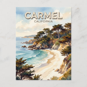 Carte Postale Plage de Carmel Californie