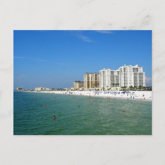 Carte Postale Plage de Clearwater (Devant)