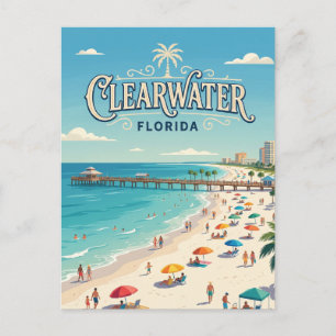 Carte Postale Plage de Clearwater États-Unis