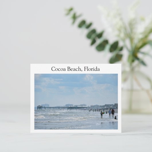 Carte Postale Plage de Cocoa, Floride (Debout devant)