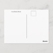 Carte Postale Plage de Cocoa, Floride (Dos)