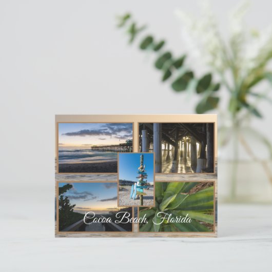 Carte Postale Plage de Cocoa Floride (Debout devant)